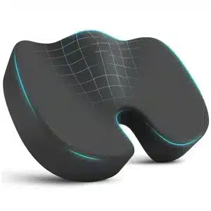 Samitrend Memory Foam Seat Cushion – U-Shaped Coccyx Pillow for Back Pain Relief – Non-Slip Orthopedic Pad